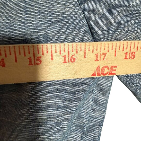 NWT J. Crew 100% Cotton Chambray Blazer Suit Jacket Coat Women's Size 00 Blue - Picture 6 of 10